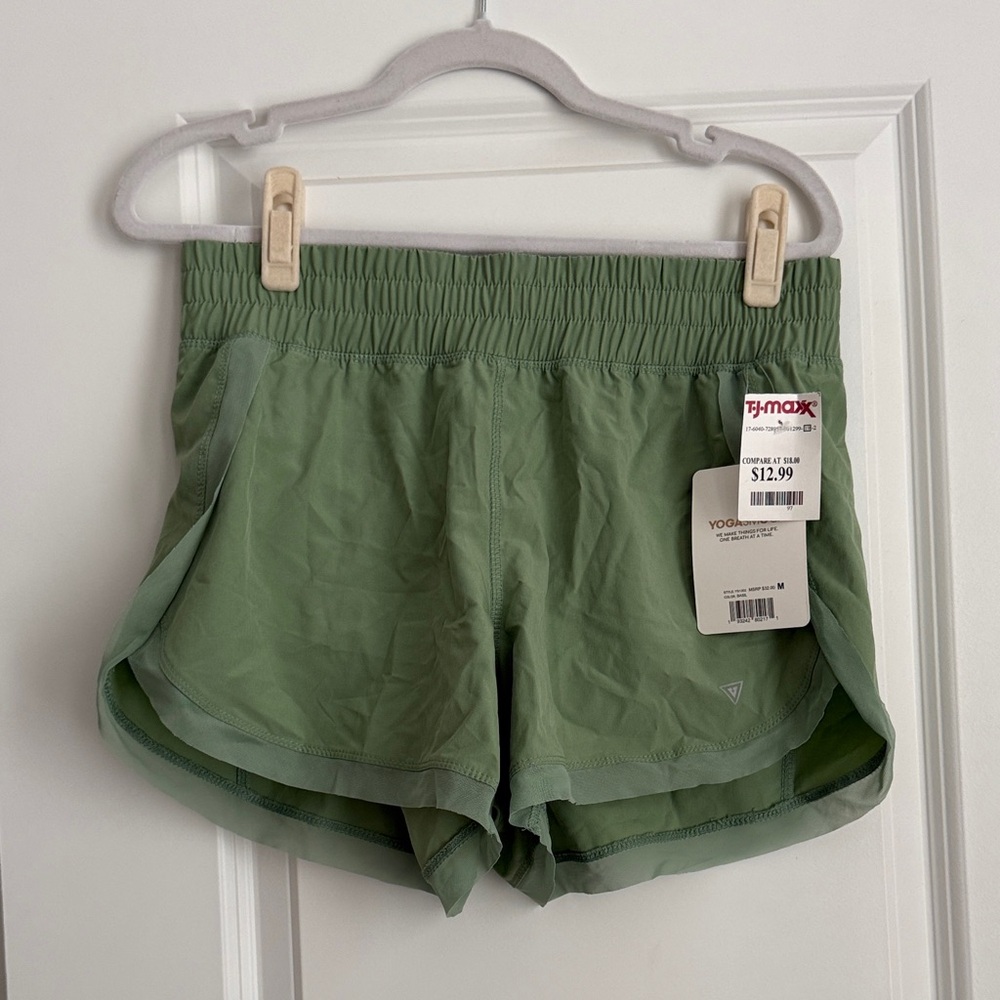Green Women's Athletic Shorts